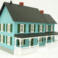 MTH 30-90241 Blue Country House with Green Shutters