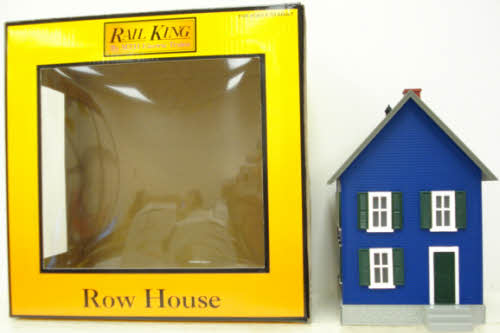 MTH 30-90248 Row House (Blue with Green Shutters)