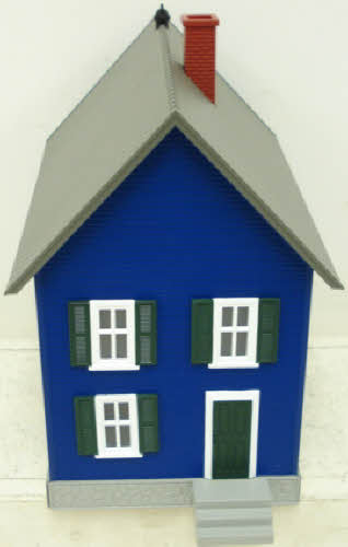 MTH 30-90248 Row House (Blue with Green Shutters)