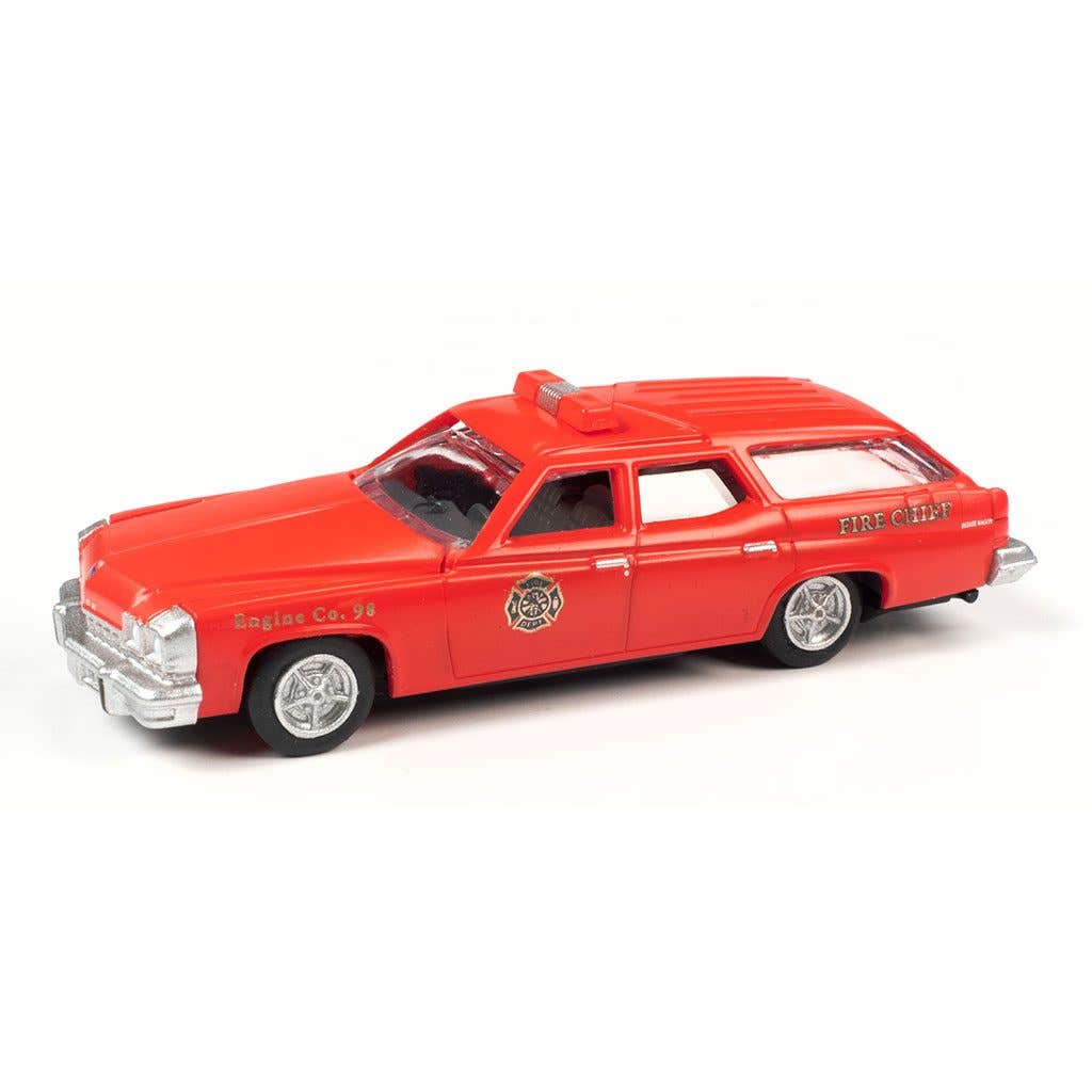 Classic Metal Works 30657 HO Mini Metals Fire Chief 1974 Buick Estate Wagon