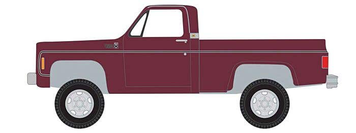 Classic Metal Works 30658 HO Roseland Red 1975 Chevy Pickup