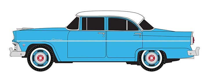 Classic Metal Works 30663 HO Aquatone Blue 1955 Ford 4-Door Sedan