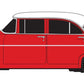 Classic Metal Works 30664 HO Torch Red 1955 Ford 4-Door Sedan