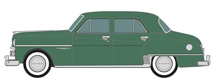 Classic Metal Works 30666 HO Gypsy Green Metallic 1950 Dodge Coronet