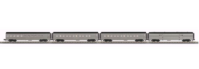 MTH 30-67769 O New York Central 60' Streamlined ABS Passenger Car Set (Set of 4)