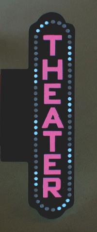 Miller Engineering 41012-R Theater Neon Sign (Right)