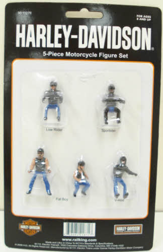 MTH 30-11076 O Harley Davidson Motorcycle Figure Set (Set of 5)
