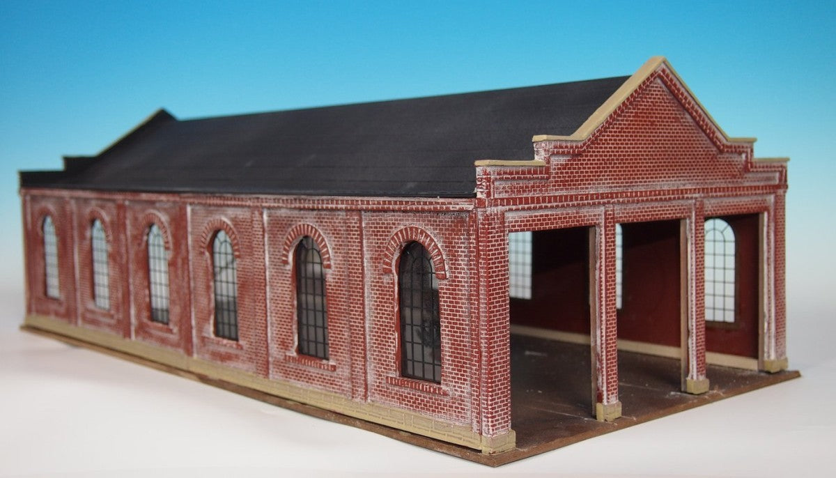 Scale Modelers 307 O Scale Three Stall Trolley Barn Kit