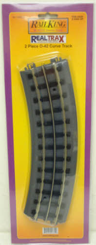MTH 40-1042-2 RealTrax O42 Gauge Curved Track (Pack of 2)