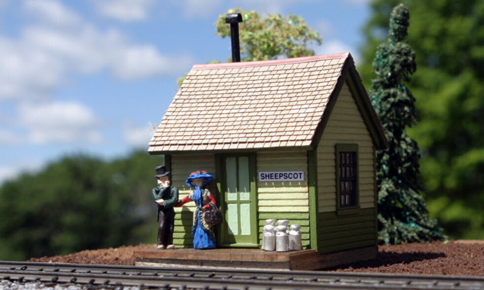 Motrak Models 63011 S Sheepscot/Alna Depot Laser-Cut Wood Kit