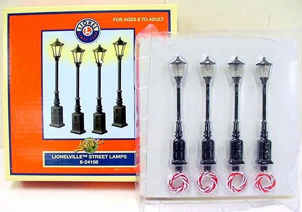 Lionel 6-24156 O Scale Lionelville Street Lamps (Display of 4)