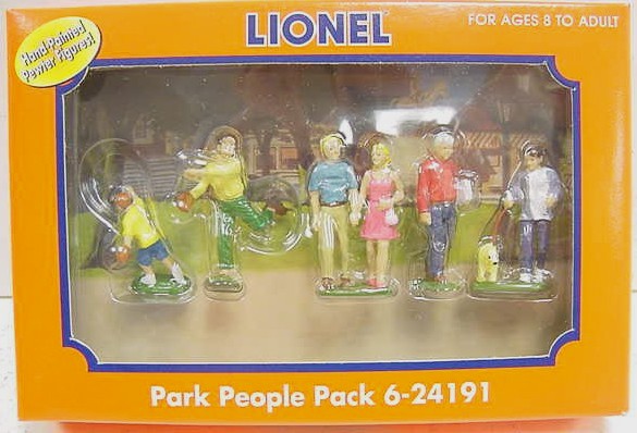 Lionel 6-24191 O People at the Park Hand Painted Pewter Figures (Set of 5)