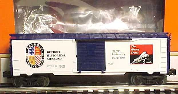 Lionel 6-26238 O Gauge Detroit Historical Museum Boxcar