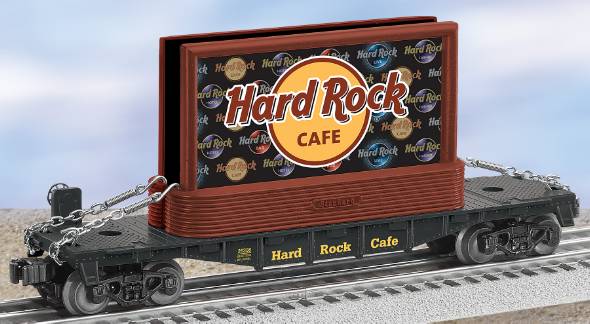 Lionel 6-26308 O Gauge Hard Rock Cafe® Flatcar with Billboards