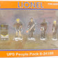 Lionel 6-34195 O UPS Delivery People Figures #2 (Set of 5)
