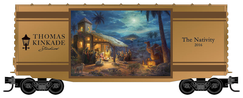 Micro-Trains 10100831 N The Nativity 40' Single Door Hi-Cube Boxcar #2016