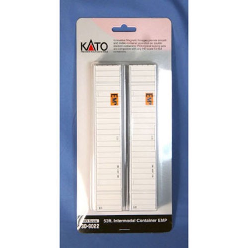 Kato 30-9022 HO 53' Intermodal Container EMP (Set of 2)