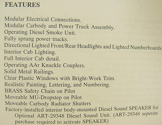 Aristo-Craft 22211 G Scale Pennsylvania RS-3 Diesel Engine #8832
