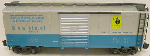 Aristo-Craft 46008 Baltimore & Ohio Sentinel Boxcar - Plastic Wheels