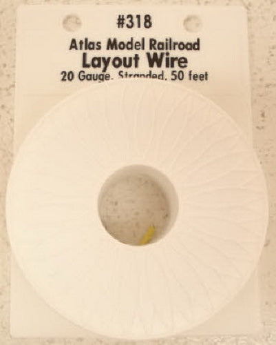 Atlas 0318 Yellow 50' Standard 20 Gauge Layout Hookup Wire