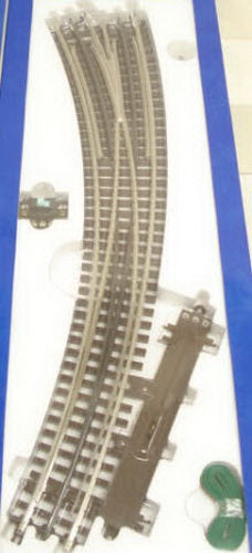 Atlas 6077 O72/O54 Nickel Silver Left Hand Remote Switch Turnout - 3-Rail