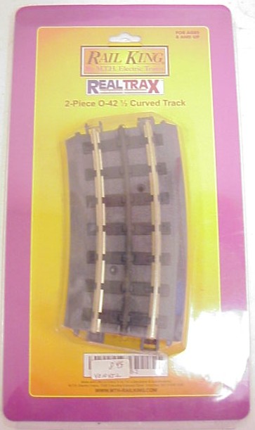 MTH 40-1045-2 RealTrax O42 1/2 Curved Track (Pack of 2)