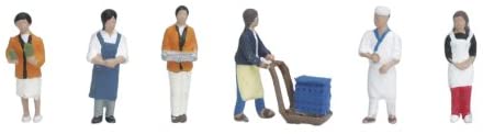 Kato 24-230 N Shop Staff Figures (Set of 6)