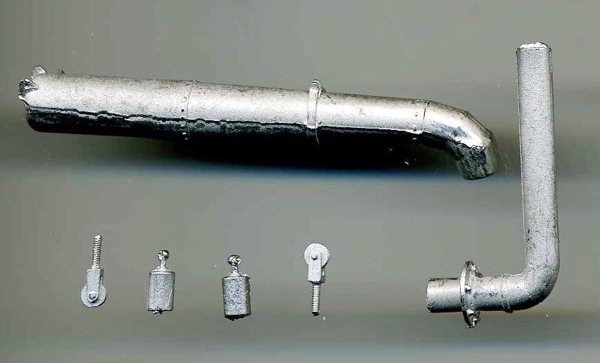 Grandt Line 3104 O - 1/4"  Scale Die Cast Water Spout Set