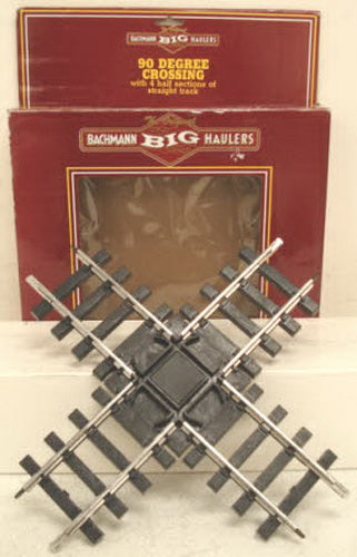 Bachmann 94358 G 90 Degree Crossing W/4 Half Sections of Straight Steel Track