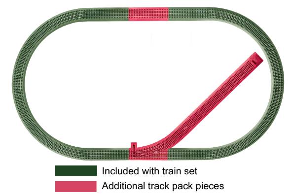 Lionel 6-12044 O FasTrack Siding Add-On Track Pack