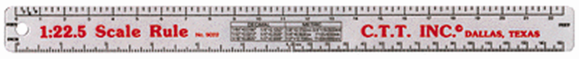 CTT 9022 G Scale Ruler 1:22.5