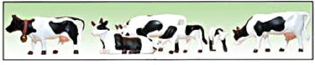 Model Power 6175 O Black & White Cows & Calves Figures