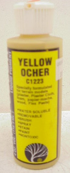 Woodland Scenics C1223 Yellow Ocher Liquid Pigment 4 Fl. Oz. Bottle