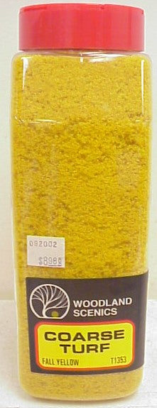 Woodland Scenics T1353 Coarse Turf Fall Yellow - 32 Oz. Shaker