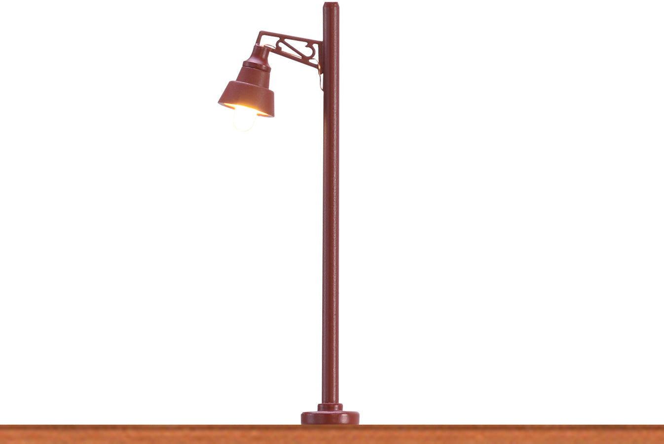 Brawa 83040 N Wooden Mast Light, Pin-Socket with LED