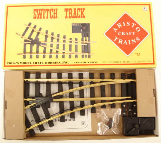 Aristo-Craft 11210 G Euro Brass Left Hand Manual Switch Turnout