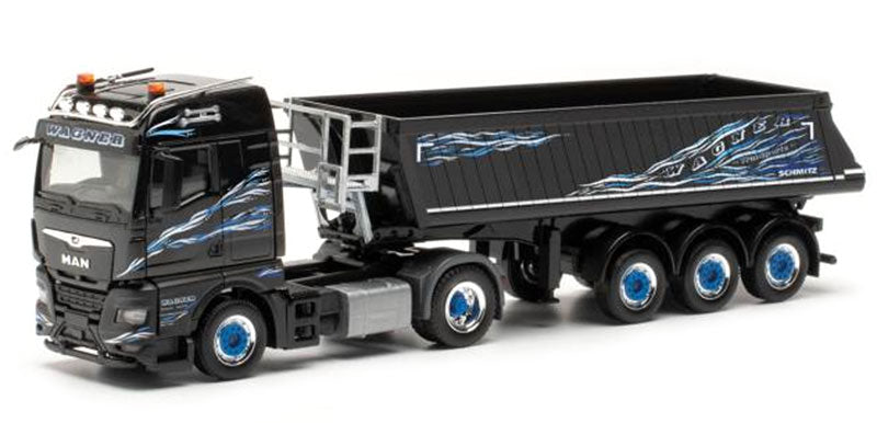 Herpa 315135 1:87 Wagner MAN TGX GM with Dump Trailer
