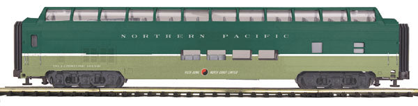 MTH 20-67114 Northern Pacific 70' ABS Full Length Vista Dome Passenger Car