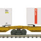 MTH 20-95068 O K-Line Spine Car Set with 2 48' Containers (Set of 2)