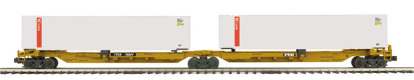 MTH 20-95068 O K-Line Spine Car Set with 2 48' Containers (Set of 2)