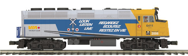 MTH 20-2799-3 VIA (Look, Listen, Live) F40PH Non-Powered Diesel Engine #6435
