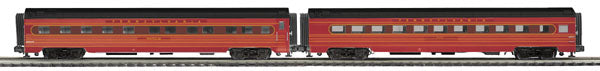 MTH 20-66119 PRR 70' Streamlined Sleeper/Diner Passenger Set