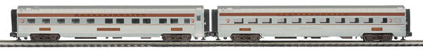 MTH 20-66120 O PRR 70' Streamlined Slpr/Din Ribbed Side Passenger Set (Set of 2)