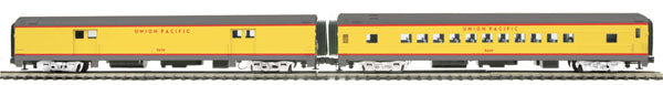 MTH 20-69116 O UP 70' Streamlined Baggage/Coach Smooth Passenger Set (Set of 2)