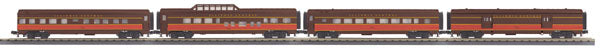 MTH 30-67386 O Illinois Central 60' Streamlined ABS Passenger Car Set (Set of 4)