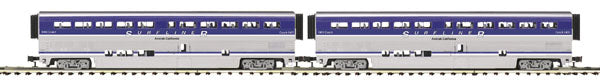 MTH 20-66122 O Amtrak Premier SuperLiner Coach Car Set (Set of 2)