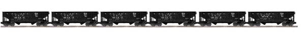 MTH 20-90375 O Nickel Plate Road 34' Composite Hopper Car Set (Set of 6)