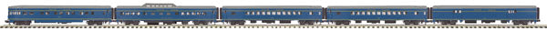 MTH 20-65111 O L&N 70' Streamlined Smooth Sided Passenger Car Set (Set of 5)
