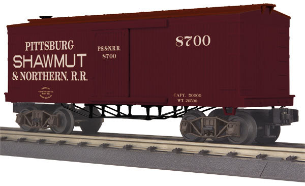 MTH 30-74470 O Pittsburg Shawmut and Northern 19Th Century Boxcar #8700