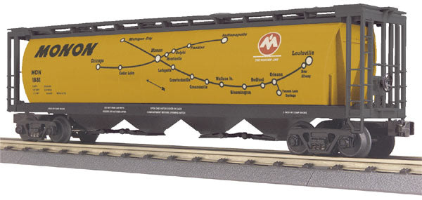MTH 30-75274 O Gauge Monon 4-Bay Cylindrical Hopper Car #1881